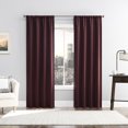 thumbnail image 6 of Sun Zero Laredo 2-pack 100% Blackout Rod Pocket Curtain Panel Pair, 37"x84", Dark Cherry, 6 of 7