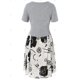 thumbnail image 2 of Vestido camisero en capas con estampado floral y tallas grandes con top cruzado cruzado Rosegal Bikinis, 2 of 5