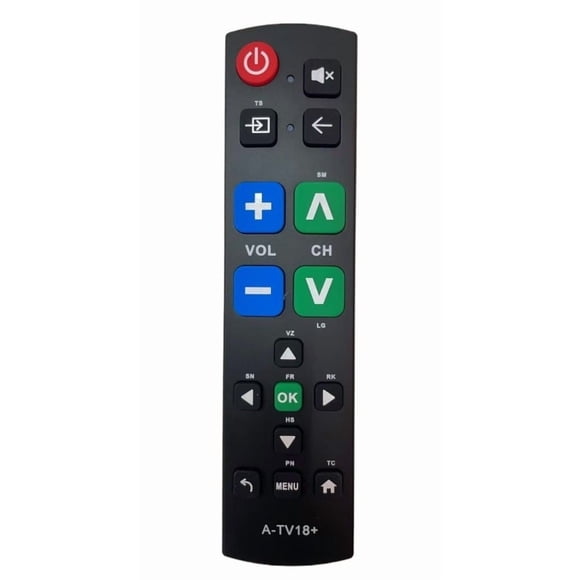 New A-TV18+ Universal for Many Brand Learning Functions Big Button TV Remote