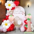 thumbnail image 4 of Set de globos de fresa Mokesova, número 1 rosa de 42 pulgadas, 4 of 7