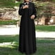 thumbnail image 2 of Vestidos Prolriy para mujer 2024 Vestido musulmán con estampado de lunares para mujer, ropa de oración de manga larga, vestidos de mujer negros S, 2 of 4