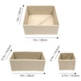 thumbnail image 4 of 3pcs Closet Underwear Organizer Underpants Storage Box Collapsible Drawer Organizers, 4 of 10
