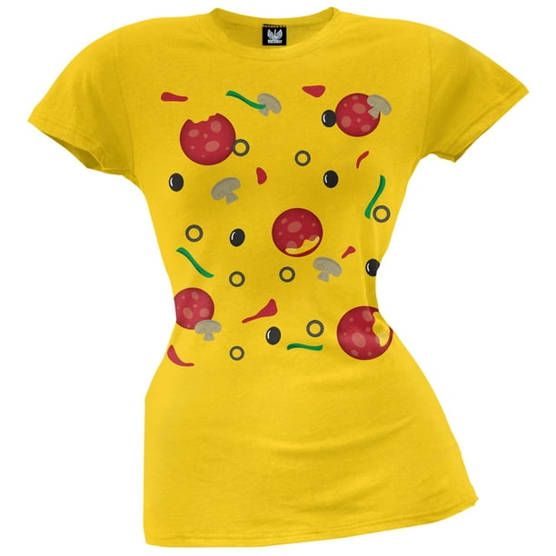 Old Glory Halloween Pizza Costume Juniors T Shirt Small Walmart Com Walmart Com