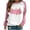 Pink christmas sweatshirt, variant on pimelu Christmas Sweater Clearance Christmas Crewneck Sweatshirt for Women Plus Size Long Raglan Sleeve Pullover Tops Trendy Pink Christmas Tree Print Graphics Shirt