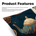 thumbnail image 2 of Arabic teapot Chair Pillow Covers Set with Velvet Material, Unique Patterns, 16x16, 18x18, 20x20 Inches, 2 Items Included for Throw Pillows, Pillow Inserts, 2 of 6