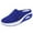 Blue, variant on Women's Orthopedic Mule Clogs Closed Round Toe Knitted Platform Breathable Air Cushion Walking Sliipers with Arch Support