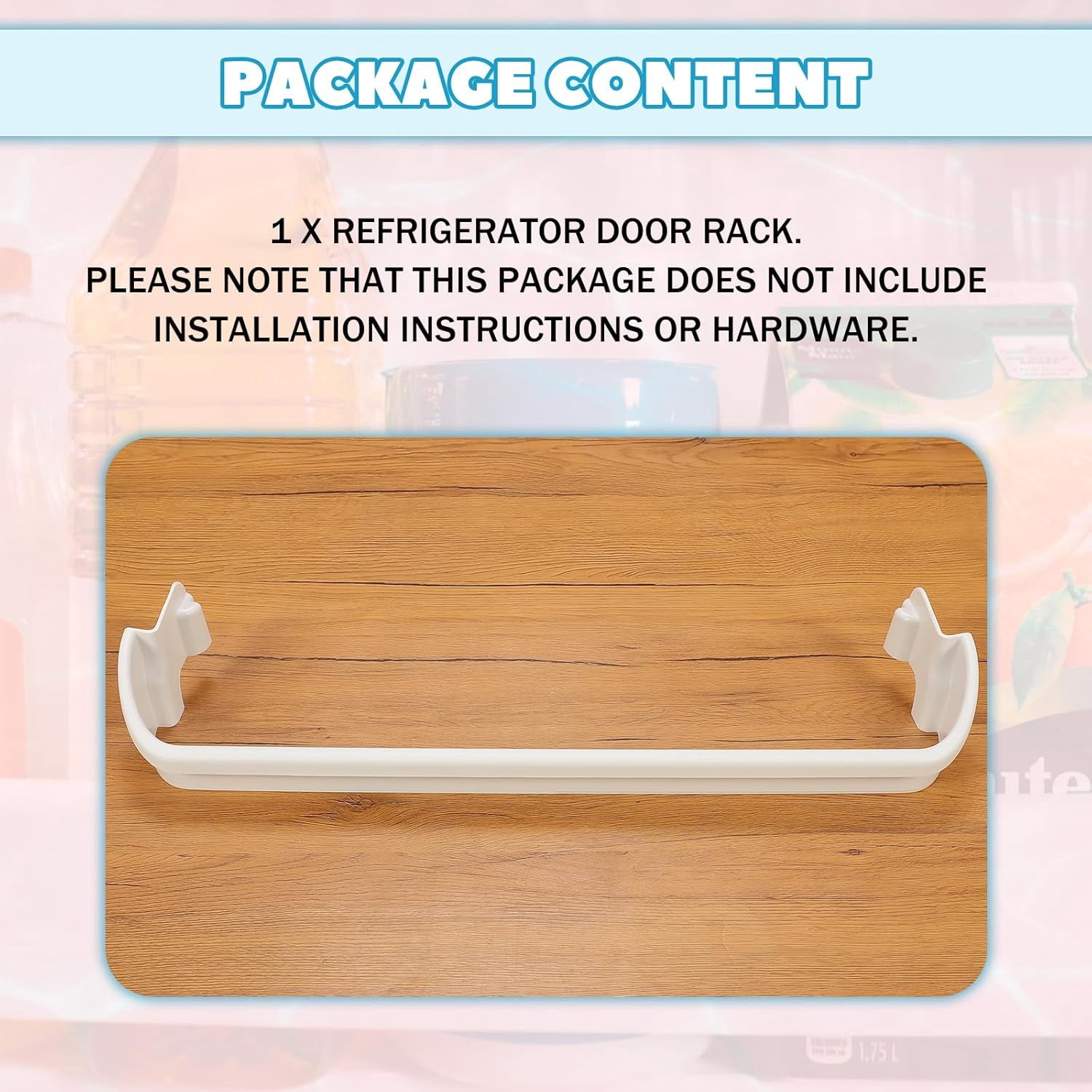 DanYee 240535201 (Middle) Replacement Refrigerator Door Rack Compatible with Electrolux Frigidaire Gibson Kelvinator Westinghouse Refrigerator Door Shelf
