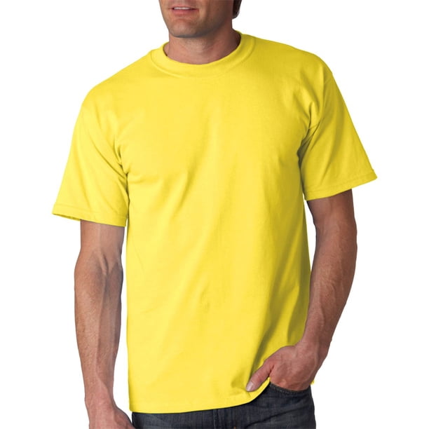 Camiseta Gildan 8000 50/50 de manga corta talla M color amarillo margarita