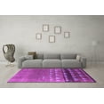 thumbnail image 3 of Ahgly Company Indoor Rectangle Solid Purple Modern Area Rugs, 3' x 5', 3 of 4