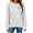 Gray, variant on Staron Womens Sweaters Soft Round Neck Long Sleeve Hearts Graphic Casual Comfy Loose Breast Cancer Awareness Tops, Gray L
