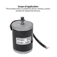 thumbnail image 4 of Engranaje Eléctrico My6812 Motor De Piñón De Alta Velocidad Negro Motor De Husillo De Corriente Continua De 120 W Motor Reversible Cepillado De 12 V Para Reparación De Yuarrent OD007845-00, 4 of 7