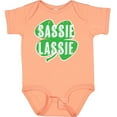thumbnail image 3 of Inktastic St. Patrick's Day Shamrock Logo Weathered Sassie Lassie Boys or Girls Baby Bodysuit, 3 of 5
