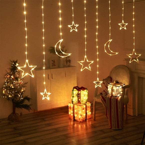 Deals Christmas Window Light Decoration USB Powered Hanging Yellow Glowing Hanging LED Light 2025 New