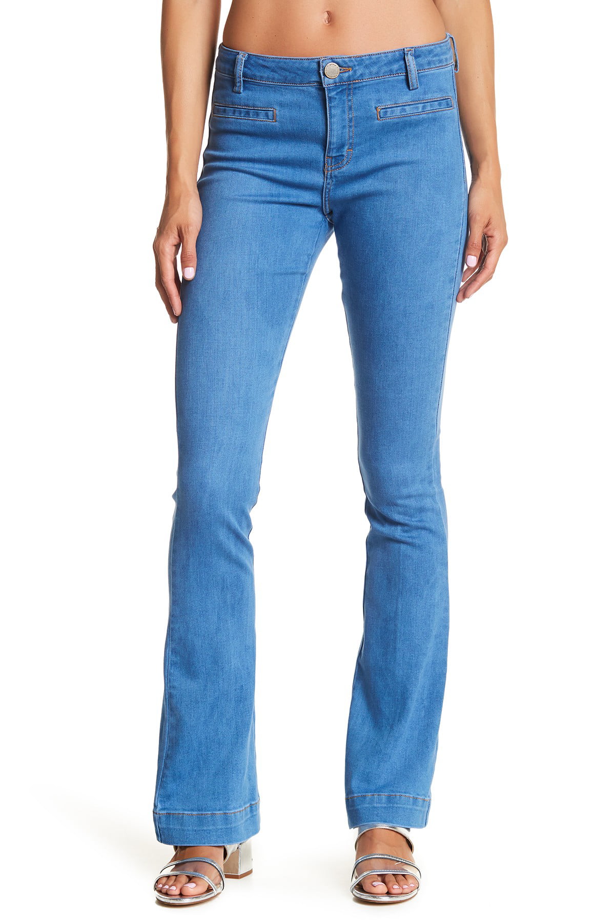 Etienne Marcel - Womens Jeans Relaxed Fit Flare Stretch 25 - Walmart ...