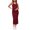 winered, variant on POINTERTECK Pregnant Woman Dress Solid Color Sleeveless Knit Dress Crew Neck Slim Midi Tank Dress Summer Casual Maternity Dress