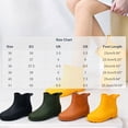 thumbnail image 4 of Puntoco Women's Waterproof Rain Boots, Thick Non-Slip Sole Mid Heel Comfort Ankle Rubber Short Boots for Wading Gardening Outdoor Brown 8.5, 4 of 6