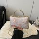 thumbnail image 3 of Bolso de mano blanco para mujer, pequeño bolso cuadrado, estilo chino, estilo jacquard, estilo dulce, con diseño de mariposa, para novia y noche, 2025, 3 of 5