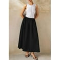 thumbnail image 6 of PRETTYGARDEN Women Maxi Dresses Summer Casual Sleeveless Patchwork Knit Tank Dress Flowy Beach Sundress Long Dress, 6 of 8