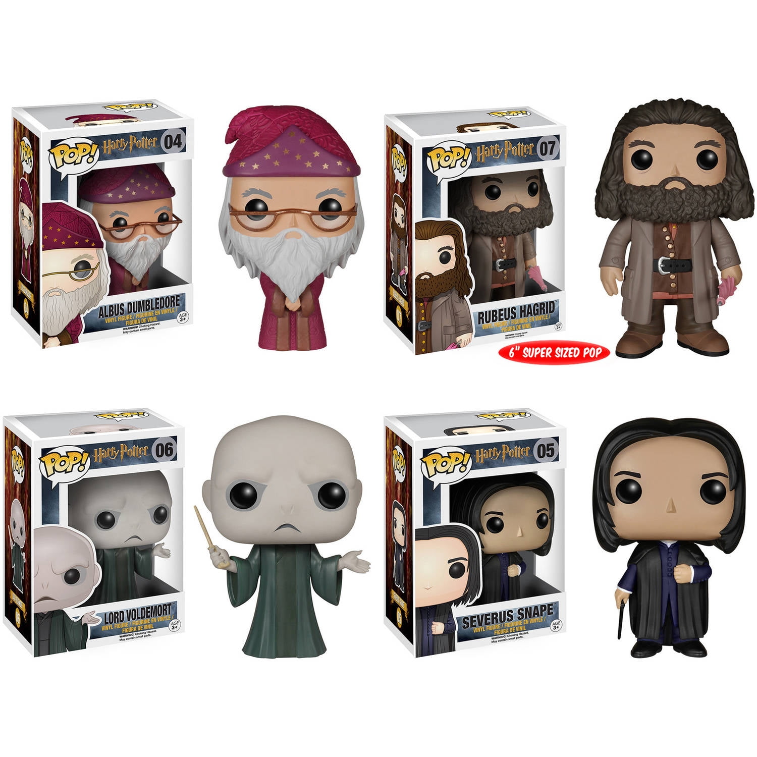 Harry Potter POP! Movie Vinyl Collectors Set: Albus Dumbledore, Rubeus Hagrid (6