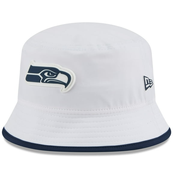 Men's New Era  White Seattle Seahawks 2025 NFL Training Camp Stretch Bucket Hat
