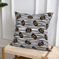 thumbnail image 5 of Halloween Throw Pillow Covers, pumpkin halloween elements Square Pillow Cases with Invisible Zipper for Halloween Decorations, Farmhouse Halloween Decor 16x16, 5 of 7