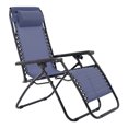 thumbnail image 2 of Sunjoy Chaise Longue Pliante Moderne à Gravité Zéro pour Extérieur, Bleue, 2 of 10