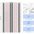 thumbnail image 5 of Pink Grey Striped Microfiber Kitchen Towel, Gray Modern Abstract Art Soft Absorbent Dish Towels, Quick Drying Washable Dishcloths for Kitchen Cleaning, Drying Dishes, 18x28 Inches, 5 of 9