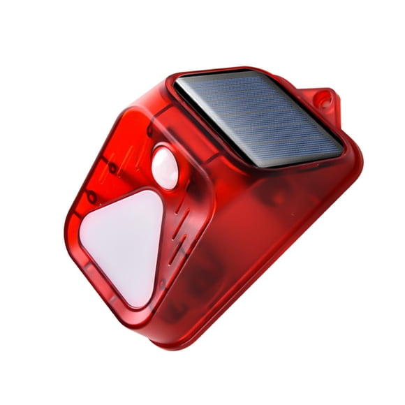 Bewildely Repelente de animales de energía solar ABS con sensor de movimiento impermeable y fácil instalación al aire libre Repelente de insectos y plagas Rojo