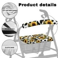 thumbnail image 5 of COEQINE Sunflower Cow Print 2 Piece Designer Fashion Accessories Universal Rollator Walker Seat and Backrest Covers Easy to Install Walker Seat Covers for Seniors, 5 of 7