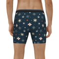 thumbnail image 2 of Men's Boxer Briefs, Christmas Snowflakes1 Soft and Breathable Mens Underwear Boxer Briefs With Widen Waist, 2 of 5