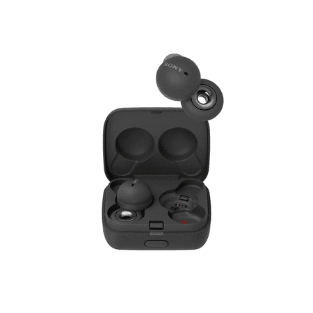 Sony - LinkBuds True Wireless Open-Ear Earbuds - Dark Gray