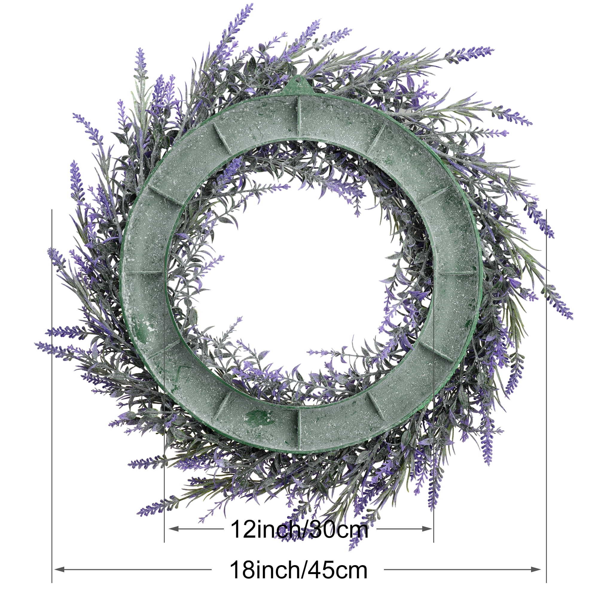 Unique Bargains All Seasons Front Door Wreaths Farmhouse Indoor and Outdoor Wreath Purple