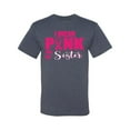 thumbnail image 2 of I Wear Pink for My Sisiter Survivor Awareness Men's Graphic T-Shirt, Vintage Heather Blue, 5XL, 2 of 3
