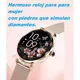 thumbnail image 5 of Smartwatch Para Mujer Reloj Inteligente Con Asistente De Voz Inteligente Piedras Tipo Diamante Pantalla Táctil Amoled Bluetooth Llamadas Deportes Sensor De Ritmo Cardiaco Isdewatch Nx7 Pro Rosa, 5 of 8