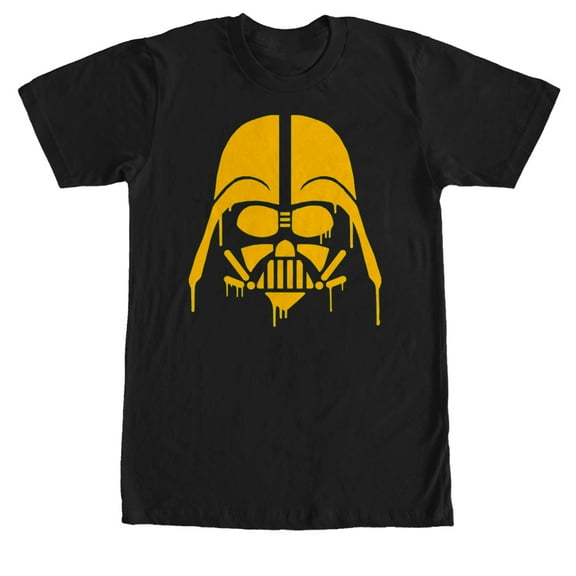 Men's Star Wars Halloween Dripping Darth Vader Helmet Graphic Tee Black Small