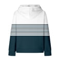 thumbnail image 6 of Mercatoo Long Sleeve Sweatshirt for Kids Boys Girls Hooded Printed Warm Tops Fall Casual 𝗣reppy Pullover with Pocket, 6 of 7
