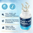thumbnail image 2 of NAD Supplement 1119 mg Extra Strength Liposomal, Green Tea + Astaxanthin for Women & Men – Energy Anti-Aging, Cell Regeneration, 2 of 7