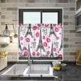 thumbnail image 7 of Eiffel Tower Kitchen Curtains 2 Panels UV Protected Tier Curtains, Half Window Curtains Kitchen Tiers for Guest Room Bathroom Sink Laundry Room Basement,24 x 27 Inch, 7 of 7