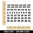 thumbnail image 2 of Perpetual Calendar Date Fill-In with Days of the Week Month Square Rubber Stamp Stamping Scrapbooking Crafting - Large 2.75in, 2 of 7
