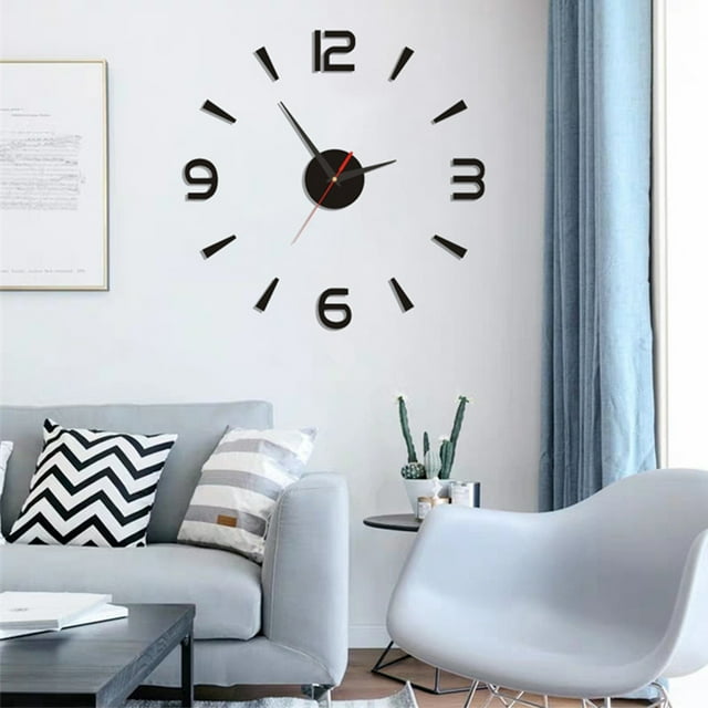 Reloj de pared pequeño, reloj de pared DIY de 40 cm de diámetro, reloj de pared DIY, reloj pequeño confiable y duradero