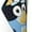 3 Black, variant on Sanaai Bluey Printed Men's & Women's Crew Socks - Lightweight Thin Cotton Calf and Knee-High Socks for Casual Wear