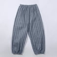 thumbnail image 2 of HUANBAI Boys' Summer Trousers Striped Baggy Trousers Thin Casual Trousers Boys Outdoor Trousers Children's Jogging Bottoms Sports Trousers 18-24 Months, 2 of 8