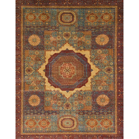 Ahgly Company Machine Washable Indoor Rectangle Abstract Tomato Red Area Rugs, 7' x 10'