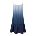 thumbnail image 3 of Vedolay Women's Summer O Neck Sleeveless Spaghetti Strap Gradient Dress,Dark Blue XXL, 3 of 4