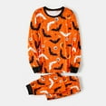 thumbnail image 3 of PatPat Halloween Family Matching Solid Color Bat Ghost Print Pajamas Sets (Flame Resistant), 3 of 11