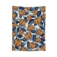 thumbnail image 2 of Fall Throw Blanket 27.5*39.4 Inch Burnt Orange Pumpkin Decorative Autumn Thanksgiving Day Themed Blanket Soft Lightweight Home Office Flannel Blankets for Couch Sofa Bed Living Room Decor, 2 of 8