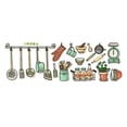thumbnail image 1 of Wall Sticker Mural Kitchen Restaurant Kitchenware Fridge Wall Sticker Wall Decorative Stickers Removable Peel And Stick Wallpaper Decals Wall Wallpaper for Living Room Teacher Wall Decals Home Wall, 1 of 4