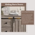 thumbnail image 4 of Dresser for Bedroom with 5 Drawers, 48" Tall Chest of Drawers, Wooden Closet Dresser with Storage Cabinet, Grey Farmhouse Dresser Organizer with Handles for Living Room, Hallway, Entryway, 4 of 7