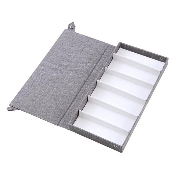 Estuche para gafas con estilo de 6 rejillas, organizador de almacenamiento, bandeja de exhibición, soporte para contenedor gris Yuyangstore organizador de gafas de sol