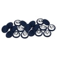 thumbnail image 1 of Unique Bargains 20Pcs  Fabric Cloth Covered Button 15mm Round Metal Sewing Buttons for Suits Blouses Sweaters, Navy Blue, 1 of 5